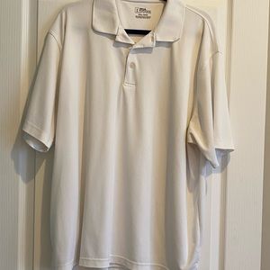 PGA Tour Mens Size XXL Golf Polo White Shirt